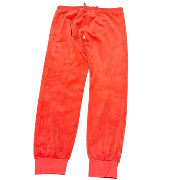Juicy Couture Red Track Pants Velour Joggers - Picture 2 of 7